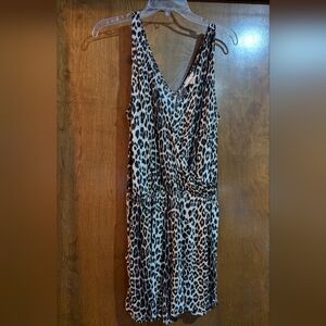 H&M Leopard Print Romper M